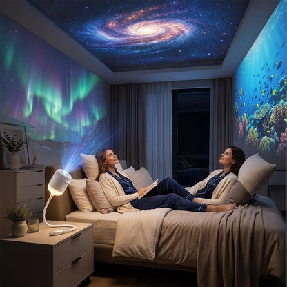 Galaxy Projector Night Light for Bedroom Ambiance