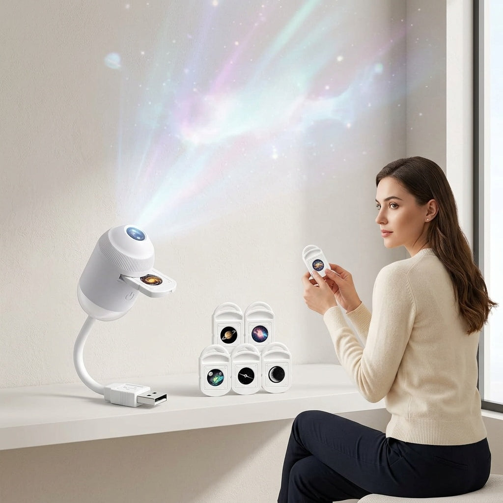 Galaxy Projector Night Light for Bedroom Ambiance