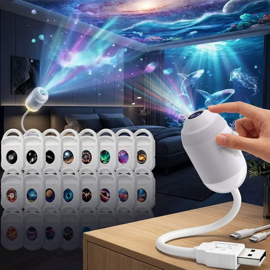Galaxy Projector Night Light for Bedroom Ambiance